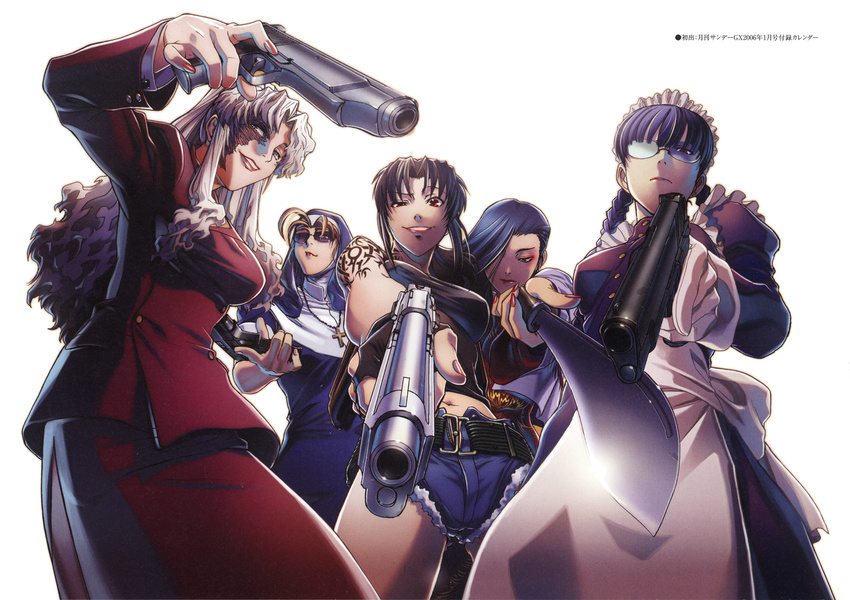 balalaika black_lagoon eda hiroe_rei revy roberta shenhua