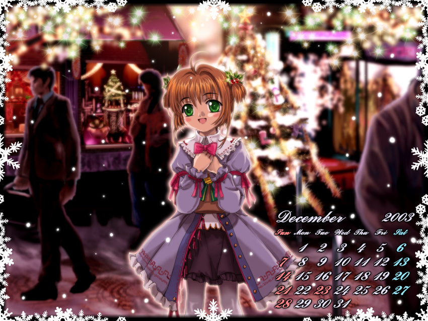 calendar card_captor_sakura kinomoto_sakura moonknives wallpaper