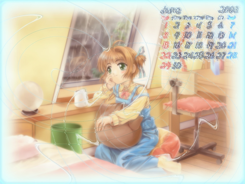 calendar card_captor_sakura kinomoto_sakura moonknives wallpaper