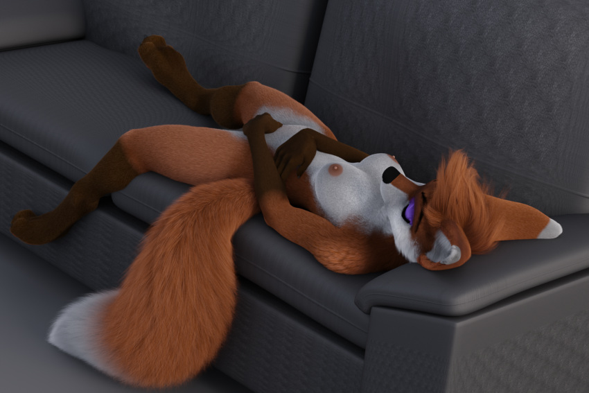 3:2 3d_(artwork) anthro canid canine digital_media_(artwork) female fox mammal sleeping solo titord