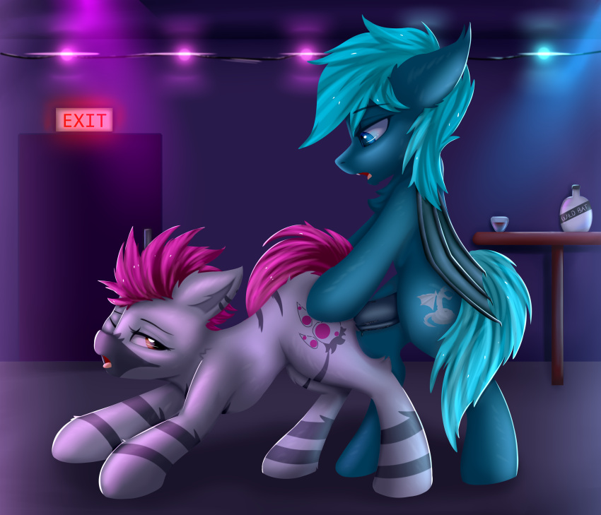 absurd_res alcohol bar bat_pony beverage club_(disambiguation) equid equine female hasbro hi_res horse male male/female mammal my_little_pony nightclub nude pony sex snowstormbat