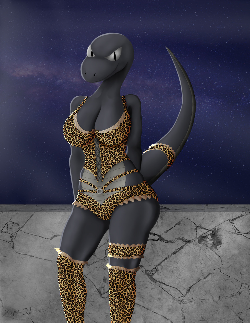2021 absurd_res accessory animal_print anthro big_breasts big_butt black_body black_scales bottomwear bra breasts butt clothing corset cosmic_background countershade_tail countershade_torso countershading detailed_background female frilly frilly_accessory frilly_bra frilly_clothing frilly_garter frilly_panties furgonomics garter hands_behind_back hi_res lace legwear leopard_print leopard_spots light lingerie looking_at_viewer marble midriff multicolored_body multicolored_bra multicolored_clothing multicolored_garter multicolored_legwear multicolored_lingerie multicolored_panties multicolored_scales multicolored_stockings multicolored_underwear navel night non-mammal_breasts non-mammal_navel orange_bra orange_clothing orange_corset orange_legwear orange_lingerie orange_panties orange_stockings orange_underwear outside panties pattern_bottomwear pattern_bra pattern_clothing pattern_corset pattern_legwear pattern_lingerie pattern_panties pattern_stockings pattern_topwear pattern_underwear pupils raised_tail reptile scales scalie signature slit_pupils smiling_at_viewer snake solo spe spots spotted_bottomwear spotted_bra spotted_clothing spotted_corset spotted_legwear spotted_lingerie spotted_panties spotted_stockings spotted_topwear spotted_underwear standing star stockings straps tail_accessory tail_garter tan_countershading thick_tail thick_thighs topwear two_tone_body two_tone_scales underwear wall_(structure) white_eyes