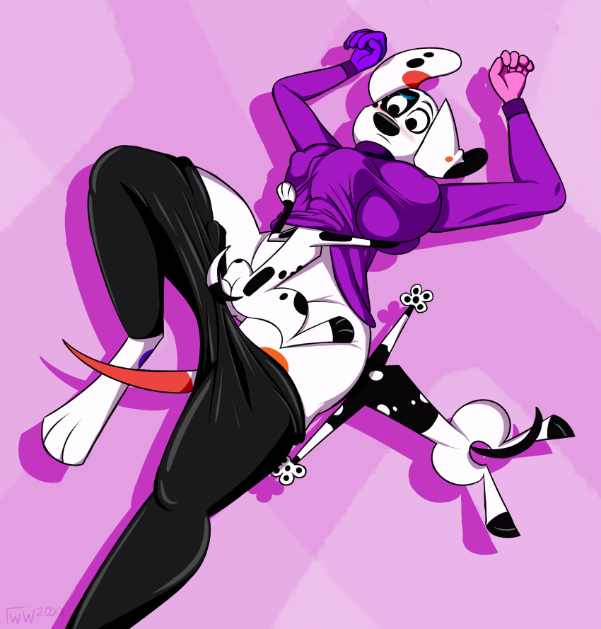 101_dalmatian_street 101_dalmatians absurd_res anthro anthro_on_feral bestiality big_breasts blush bodypaint breast_squish breasts canid canine canis clothed clothing d-pad_(whitewolf20xx) da_vinci_(101_dalmatians) dalmatian dezmen_daiquiri disney domestic_dog facesitting fan_character female feral fur group head_between_breasts hi_res hug huge_breasts looking_at_another male male/female mammal nipple_outline pants_down partially_clothed simple_background spots squish sweater thick_thighs topwear white_body white_fur whitewolf20xx wide_hips