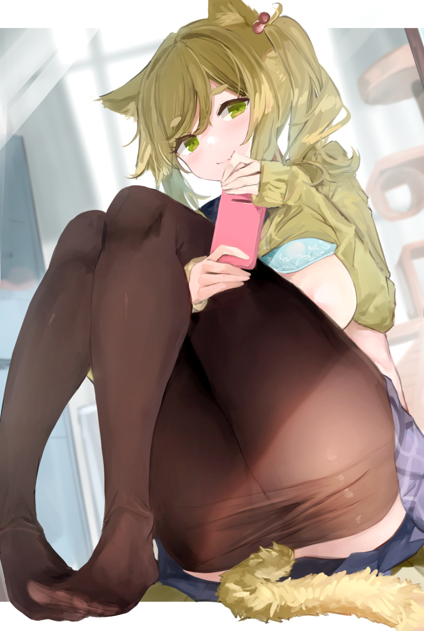 animal_ears inuyama_aoi pantyhose qigas tail yurucamp