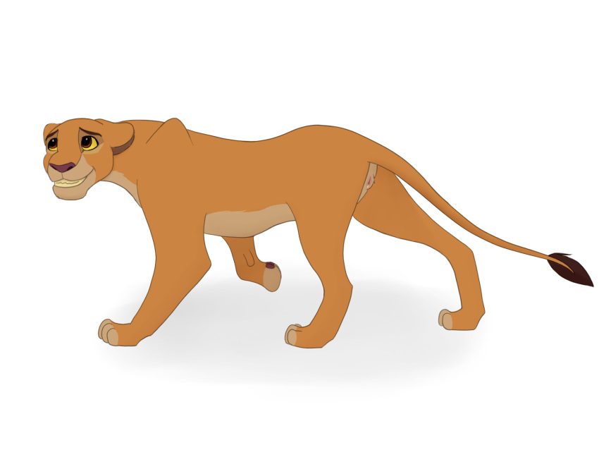 4:3 anonymous_artist disney felid female feral hi_res kiara lion mammal pantherine shy solo the_lion_king