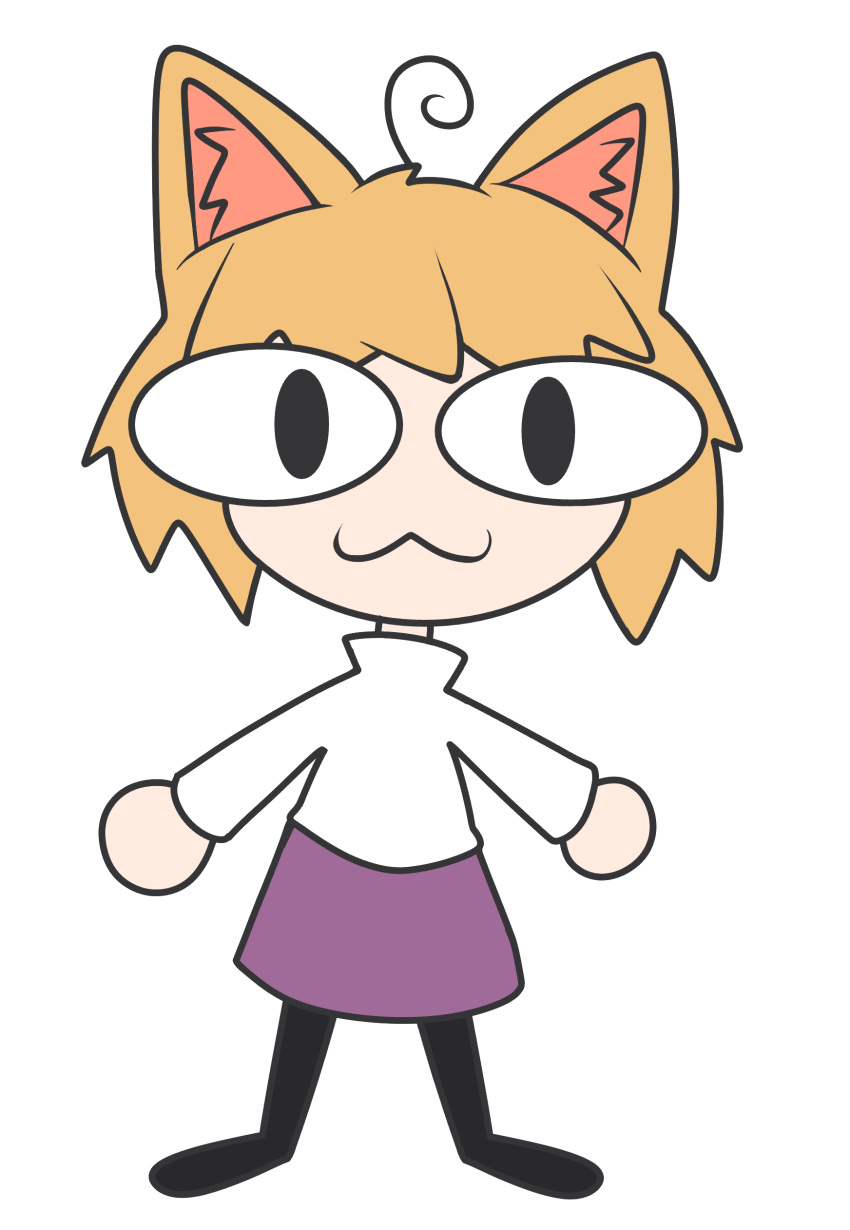 :3 absurd_res alpha_channel animal_humanoid blonde_hair cat_humanoid clothing felid felid_humanoid feline feline_humanoid female gooblie_2 hair hi_res humanoid inner_ear_fluff looking_at_viewer mammal mammal_humanoid neco-arc simple_background solo topwear transparent_background tsukihime tuft type-moon violence