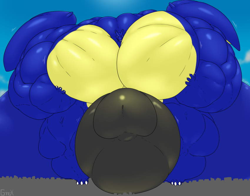 2019 3_toes 4_fingers anthro anthrofied balls balls_expansion big_balls big_muscles big_pecs big_penis black_penis blue_balls charizard erection expansion feet fingers genital_expansion genitals grin grinex growth hand_on_chest huge_balls huge_muscles huge_pecs huge_penis hyper hyper_balls hyper_genitalia hyper_muscles hyper_pecs hyper_penis macro male muscle_growth muscular nintendo nude pecs pecs_growth penis penis_expansion pok&eacute;mon pok&eacute;mon_(species) pok&eacute;morph smile solo thick_penis toes video_games wings