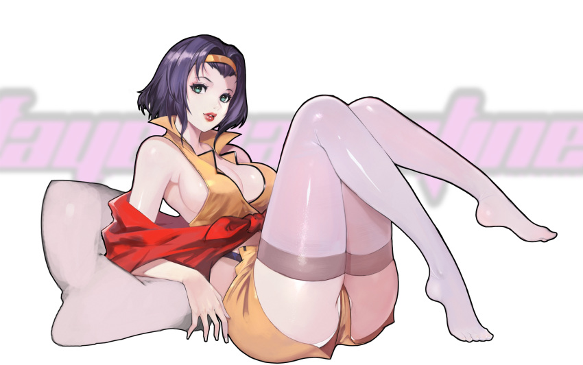 cowboy_bebop faye_valentine no_bra pantsu tagme thighhighs