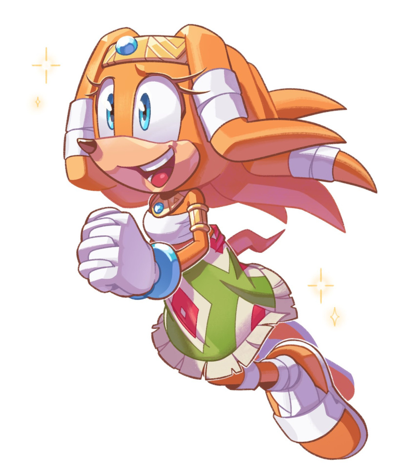 anthro blob_feet blue_eyes bottomwear clothing echidna featureless_feet feet female footwear galaxylover06 headdress hi_res jewelry mammal monotreme necklace sandals sega shoes skirt solo sonic_adventure sonic_the_hedgehog_(series) tikal_the_echidna
