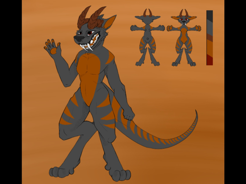 4:3 anthro black_body commission! dragon first hi_res horn male midnight(ybm) refrence solo standing