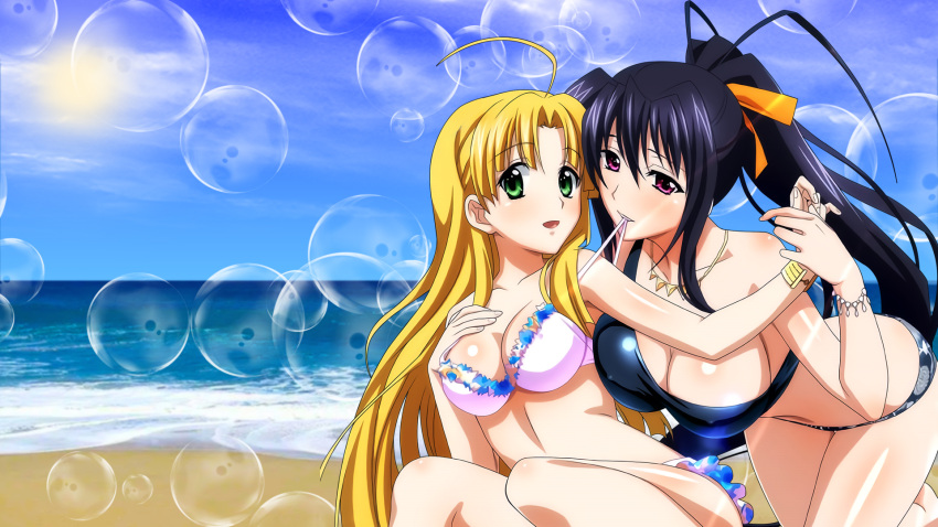 asia_argento cleavage highschool_dxd himejima_akeno shadowart