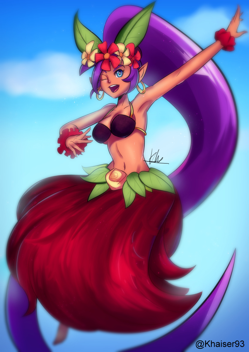 khaizer pointy_ears shantae shantae_(character) tagme