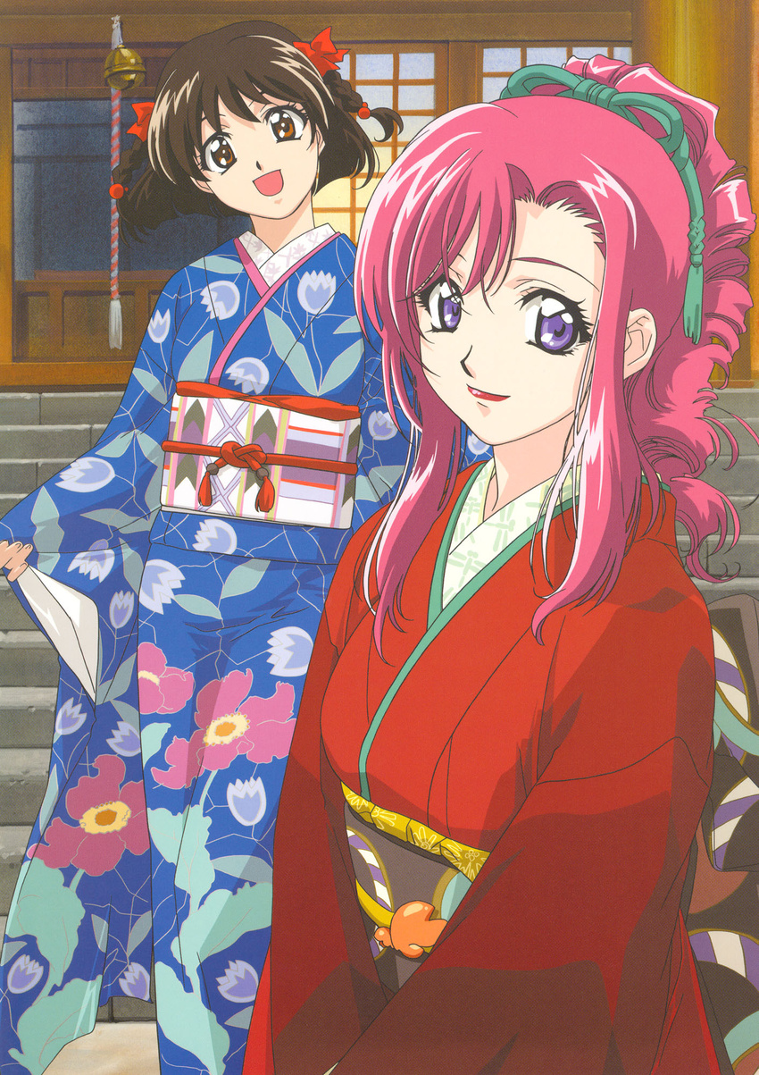 herikawa_koishi kazami_mizuho kimono nakajima_atsuko onegai_teacher