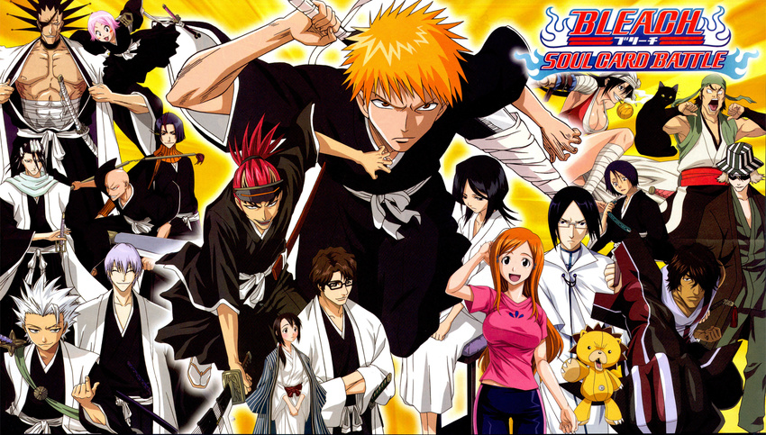 abarai_renji aizen_sousuke bleach hinamori_momo hitsugaya_toushirou ichimaru_gin inoue_orihime kon kuchiki_byakuya kuchiki_rukia kurosaki_ichigo kusajishi_yachiru madarame_ikkaku shiba_kuukaku urahara_kisuke uryuu_ishida yasutora_sado zaraki_kenpachi