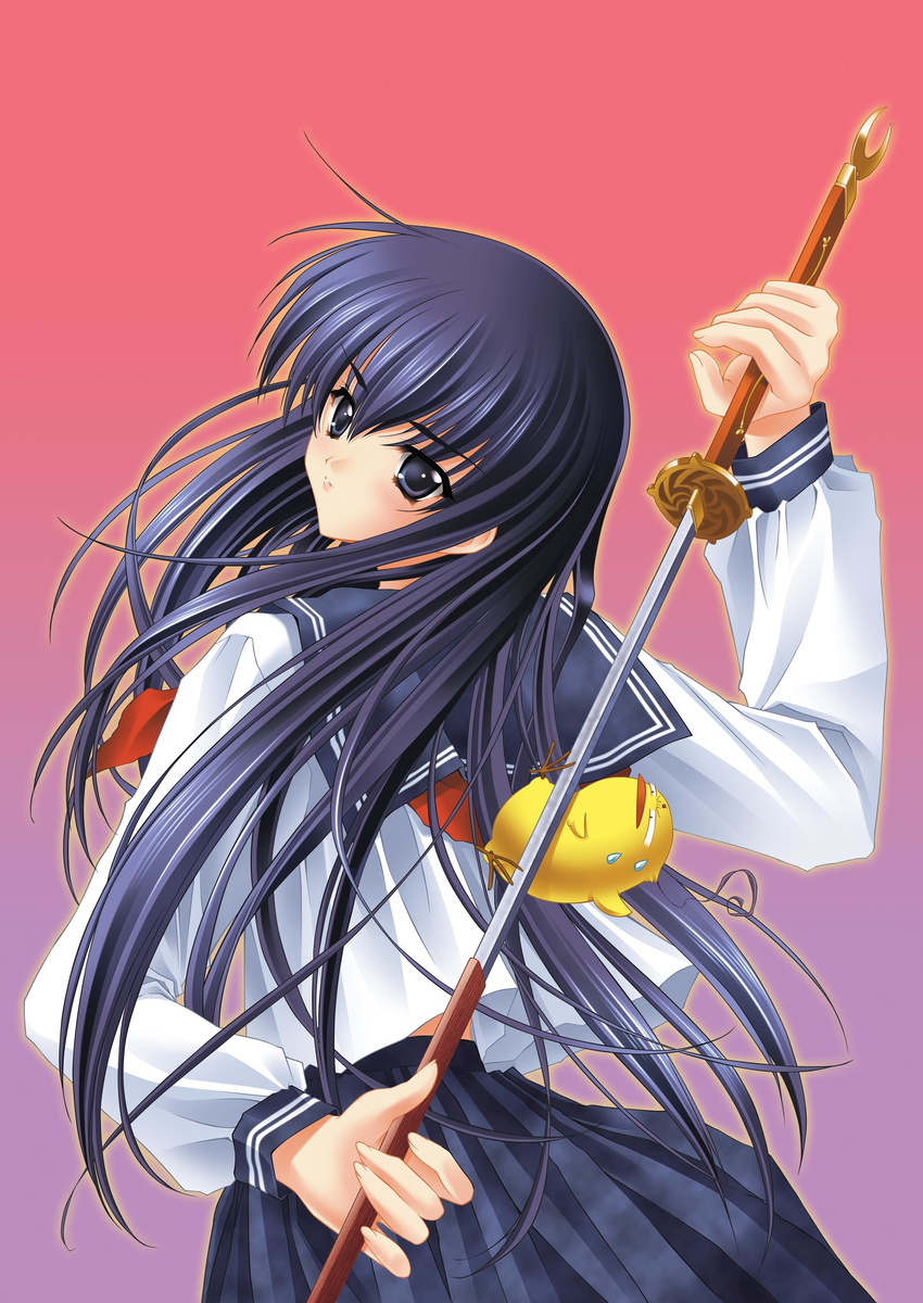 azuma_hazuki ken-chan seifuku sword yami_to_boushi_to_hon_no_tabibito