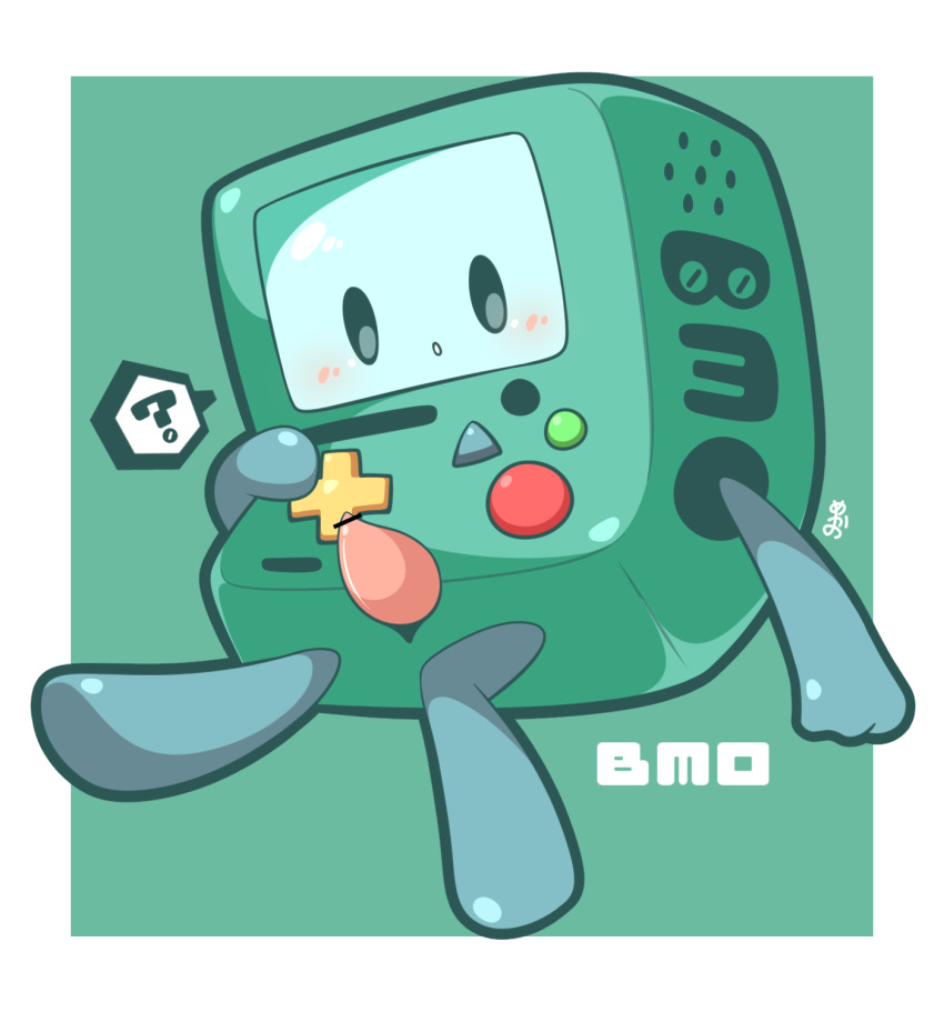 ? adventure_time blush bmo cartoon_network censored genitals hi_res looking_down machine male mechano_factory not_furry penis robot screen screen_face simple_background solo