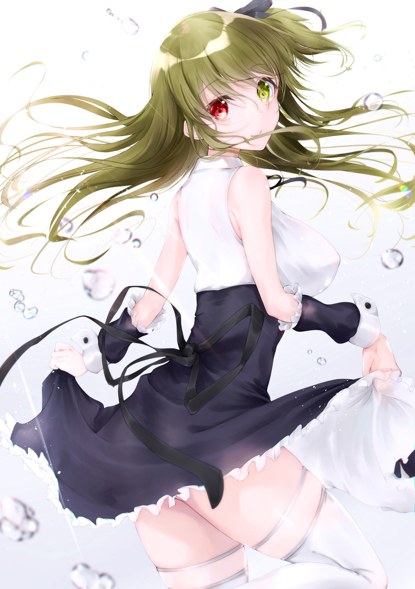 assault_lily dress heterochromia tagme thighhighs