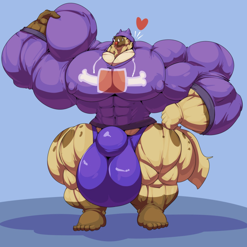 &lt;3 2020 5_toes anthro balls barefoot big_balls big_bulge big_muscles big_pecs big_penis bobert bulge canid canine canis clothing domestic_dog fangs feet flexing genitals gradient_background grin hi_res hoodie huge_balls huge_bulge huge_muscles huge_pecs huge_penis hyper hyper_balls hyper_bulge hyper_genitalia hyper_muscles hyper_pecs hyper_penis male mammal muscular muscular_anthro muscular_male nipples pecs penis plantigrade simple_background smile solo standing toes tongue tongue_out topwear underwear