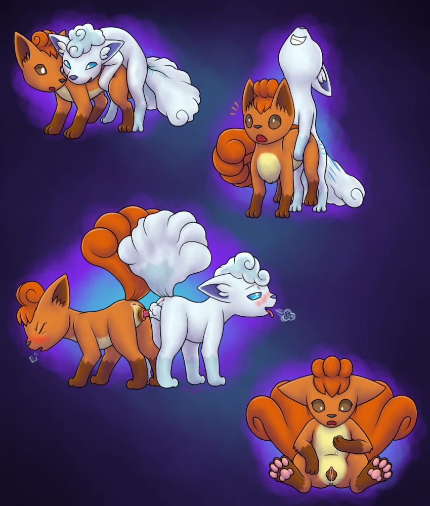 3_toes 4_toes all_fours alolan_vulpix animal_genitalia animal_penis animal_pussy anus ass_to_ass balls blue_eyes blush bodily_fluids breath brown_body brown_eyes brown_fur butt canid canine canine_penis canine_pussy canis countershade_torso countershading cross_section crying cum cum_in_pussy cum_inside dark_feet dawnlux digital_media_(artwork) doggystyle duo erection feet female female_penetrated feral feral_on_feral feral_penetrated feral_penetrating feral_penetrating_feral from_behind_position fur genital_fluids genitals hair hi_res imminent_sex inner_ear_fluff internal knot knotting male male/female male_penetrating male_penetrating_female mammal motion_lines mounting multi_tail multicolored_body multicolored_fur multicolored_tail nintendo nude open_mouth pawpads paws penetration penis pok&eacute;mon pok&eacute;mon_(species) pussy questionable_consent regional_form_(pok&eacute;mon) sex simple_background surprise surprise_sex surprised_expression tears toes tongue tuft two_tone_tail unwanted_cumshot unwanted_ejaculation vaginal vaginal_knotting vaginal_penetration video_games vulpix white_body white_fur