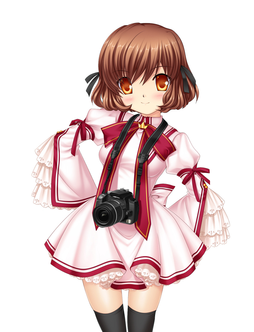 hinoue_itaru inoue_(rewrite) key rewrite seifuku thighhighs transparent_png