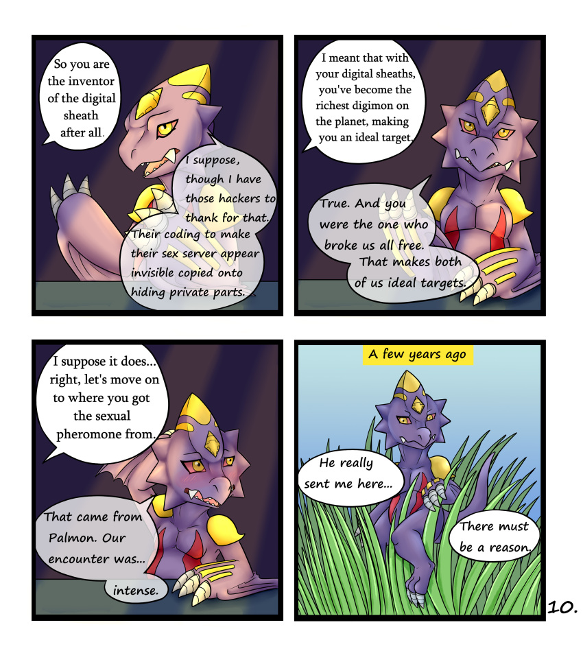 absurd_res comic digimon english_text hi_res intense male moondramon p.v.su text vee_stitch