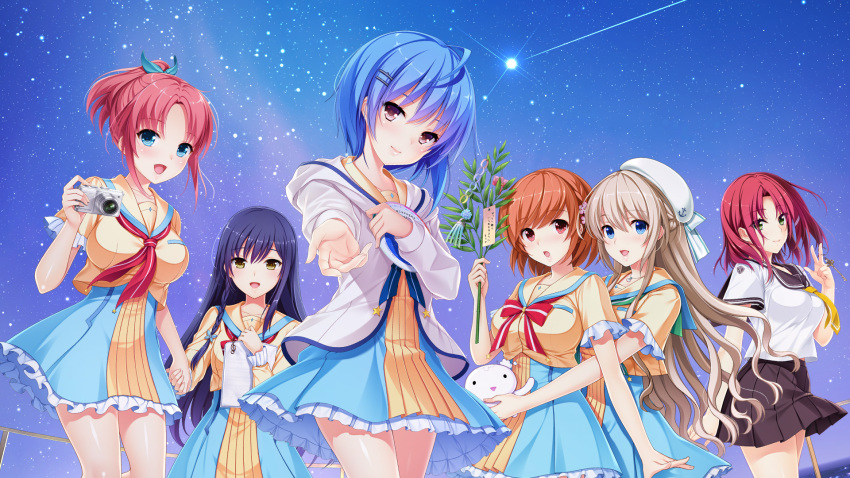 akino_subaru hoshi_ori_yume_mirai iizuki_tasuku koizumi_amane mutou_kurihito narusawa_rikka okihara_misa ousaka_sora segawa_natsuki seifuku shinozaki_marika tone_work's wallpaper yukimura_touko