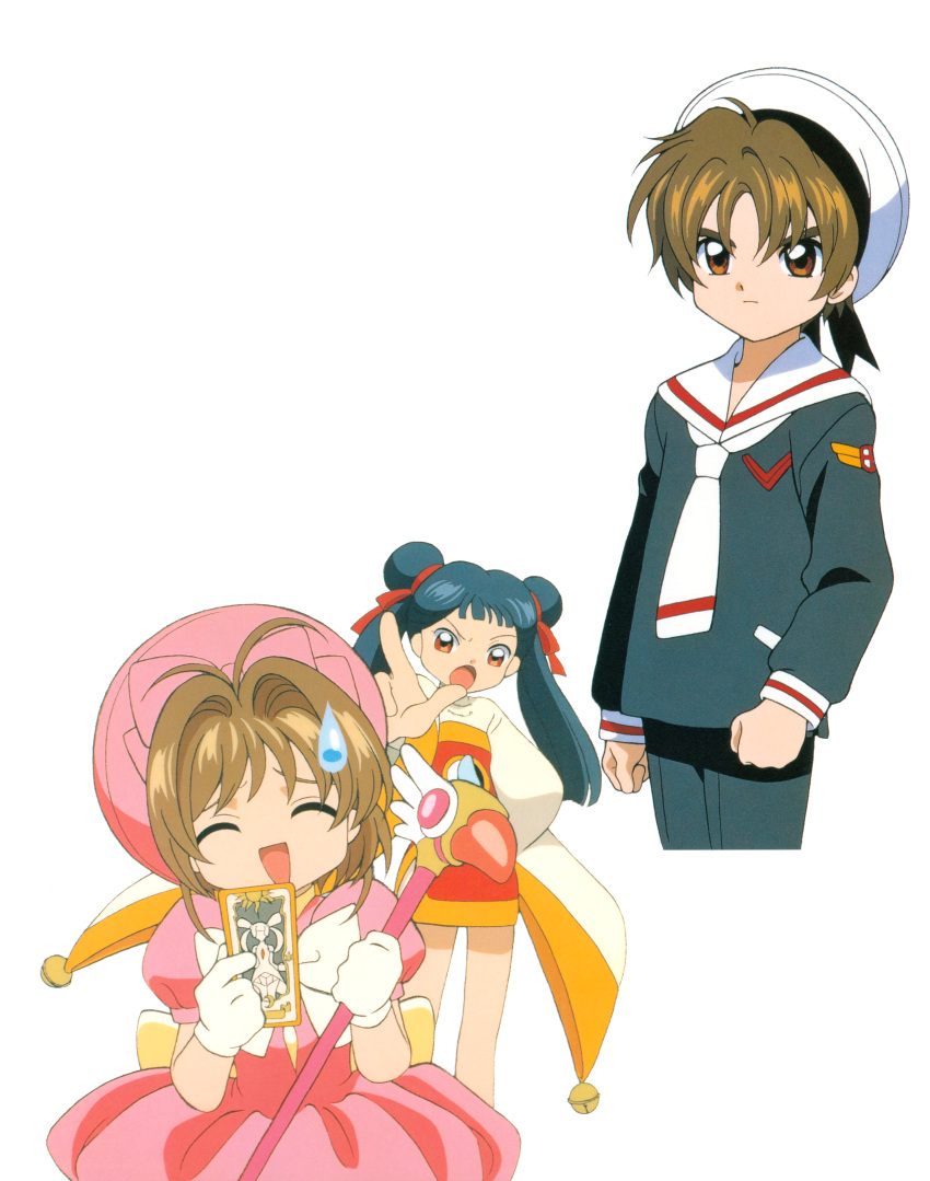 card_captor_sakura kinomoto_sakura li_meiling li_syaoran madhouse seifuku tagme