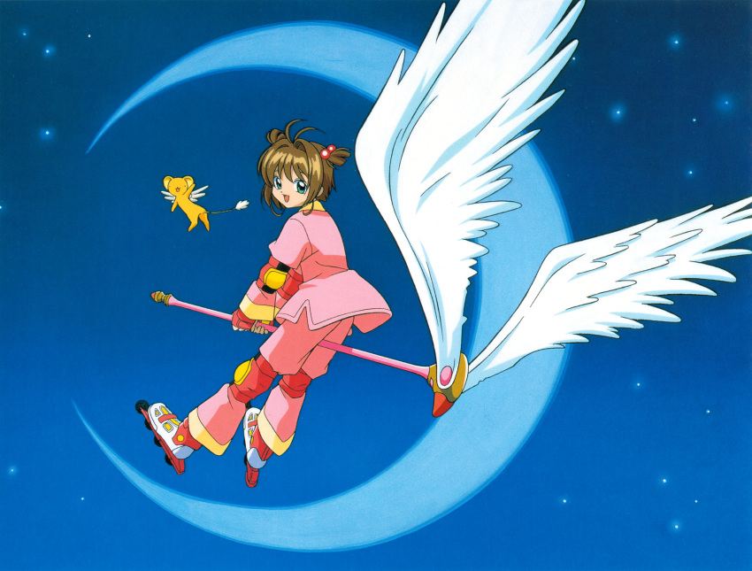 card_captor_sakura fly_card kerberos kinomoto_sakura madhouse tagme weapon wings