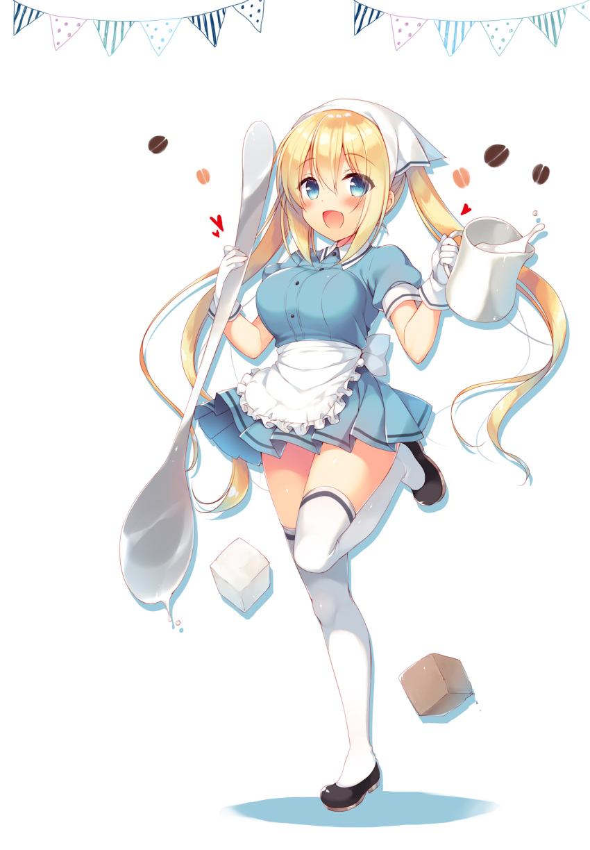 blend_s hinata_kaho ichiri thighhighs waitress