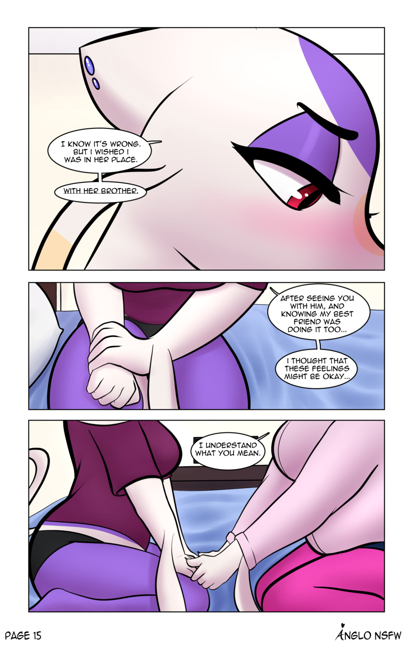 anglo anthro colored comic delia_(anglo) duo female hi_res mienshao mother mother_and_child nintendo parent parent_and_child pok&eacute;mon pok&eacute;mon_(species) sapphire_(anglo) video_games
