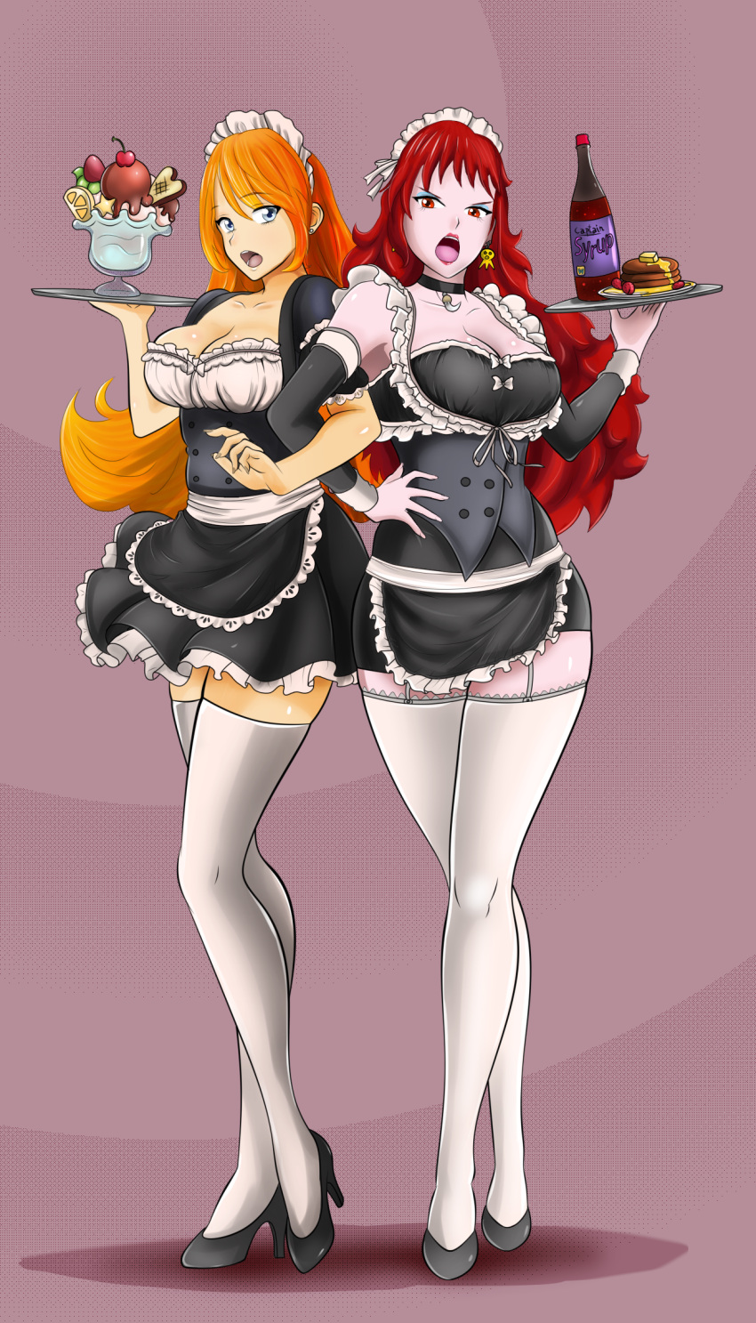 captain_syrup heels maid mona_(warioware) stockings tagme thighhighs warioware