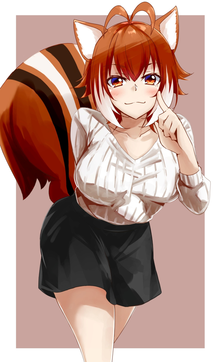 animal_ears blazblue chukachuka makoto_nanaya sweater tail