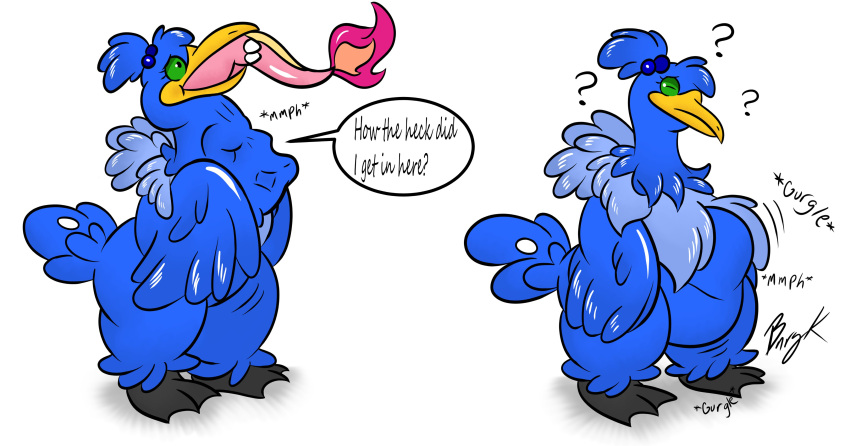 2019 ? abdominal_bulge absurd_res after_vore anthro anthro_pred anthrofied avian beak belly big_belly bird bird_feet blue_body blue_feathers bunearyk charmander cramorant dialogue digital_media_(artwork) digitigrade duo english_text eyelashes eyes_closed feathered_wings feathers female female_pred fire flaming_tail flat_chested green_sclera hi_res membrane_(anatomy) motion_lines muffled multiple_scenes neck_bulge nintendo nude onomatopoeia open_beak open_mouth oral_vore pok&eacute;mon pok&eacute;mon_(species) pok&eacute;morph reptile rumbling_stomach scalie simple_background size_difference soft_vore solo_focus sound_effects speech_bubble struggling swallowing tail_feathers text thick_thighs video_games vore webbed_feet white_background wide_hips wings