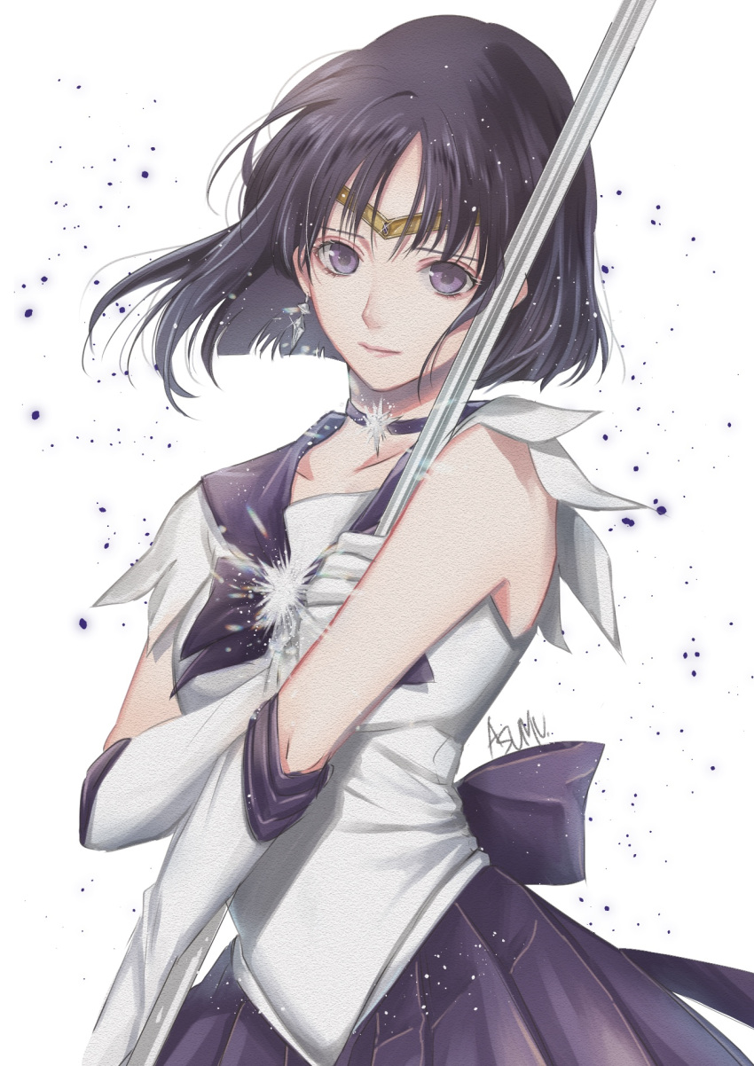 matsumotoasumu sailor_moon seifuku tomoe_hotaru weapon