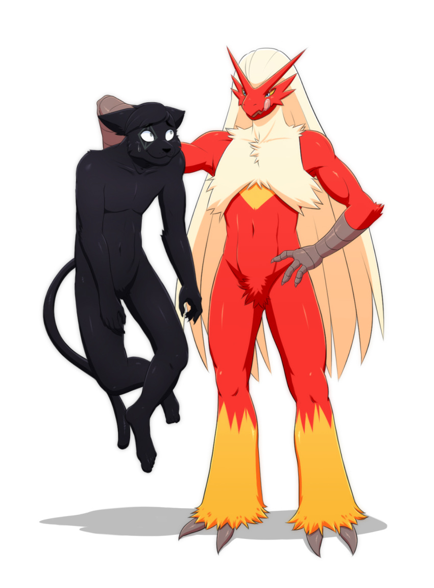 2018 4_fingers anthro anthro_pred anthro_prey avian beak biceps bird blaziken blue_eyes bodily_fluids bombay_cat claws digital_media_(artwork) domestic_cat duo fan_character feathers featureless_crotch felid feline felis finger_claws fingers grey_claws hi_res holding_character hungry imminent_vore licking looking_down male male_pred male_prey mammal narrowed_eyes navel nervous nintendo nude open_beak open_mouth pink_tongue pok&eacute;mon pok&eacute;mon_(species) quads red_beak red_body red_feathers sable_argyle_(blazingsol) self_lick shadow silentsound simple_background size_difference standing sweat sweatdrop terramite tongue tongue_out video_games white_background white_body white_feathers yellow_body yellow_feathers yellow_sclera