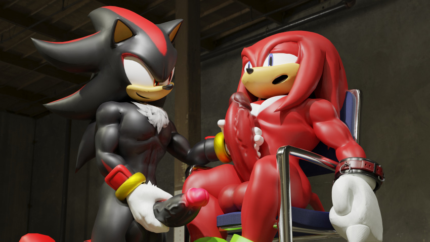 3d_(artwork) absurd_res anthro arms_tied balls bound digital_media_(artwork) duo edging erection genitals handjob hands_tied hi_res knuckles_the_echidna male male/male masturbation muscular muscular_male penile penile_masturbation penis sex shadow_the_hedgehog sonic_the_hedgehog_(series) twintails3d twintailssfm