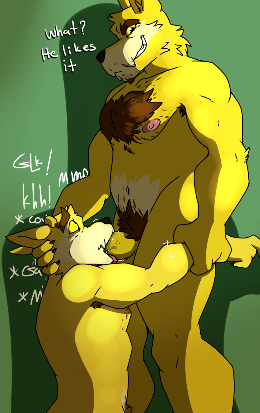 absurd_res age_difference anthro armpit_hair balls bodily_fluids body_hair canid canine digital_media_(artwork) duo english_text erection father father_and_child father_and_son father_dom_son_sub fellatio forced forced_oral fur genital_fluids genitals hair hi_res hubert_ellis hubert_ellis_(neopets) humanoid_genitalia humanoid_penis incest_(lore) jumpstart_games lupe_(neopets) male male/male male_penetrated male_penetrating male_penetrating_male mammal muscular muscular_male neopet_(species) neopets nipples nude oral oral_penetration parent parent_and_child penetration penile penis questionable_consent sex simple_background son sylvanedadeer text tongue tormund video_games