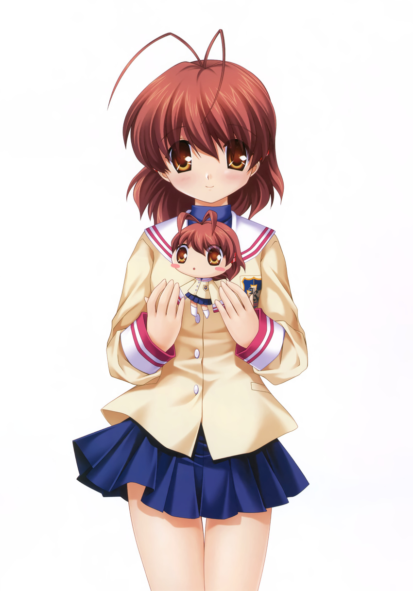 chibi clannad furukawa_nagisa hinoue_itaru key seifuku sweater tagme