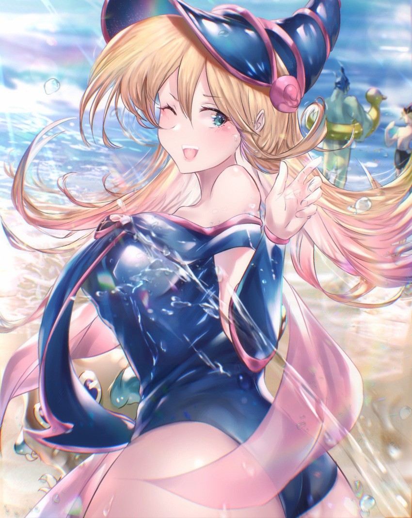 dark_magician_girl tagme wet yugioh