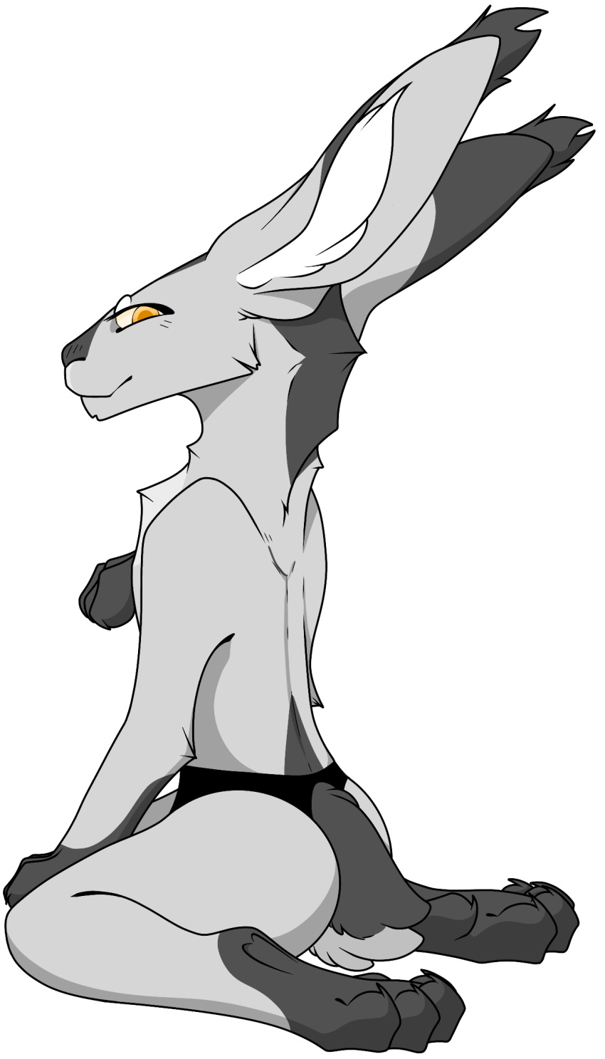 anthro arched_back black_nose bubble_butt butt claws clothing easter feet female flirting fluffy fluffy_tail gioon hi_res hindpaw holidays lagomorph leporid lingerie mammal neck_tuft pawpads paws pinup pose rabbit smile smirk solo tail_tuft thong toe_curl tuft underwear