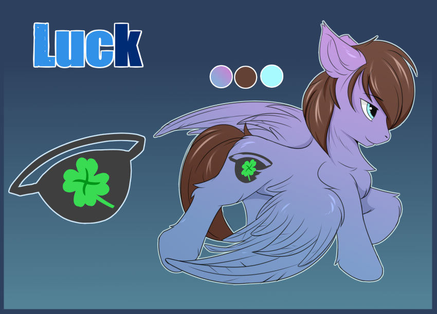 equid equine fan_character feathers gradient_background hasbro hi_res horse luck male mammal model_sheet my_little_pony pegasus pony simple_background snowstormbat solo wings