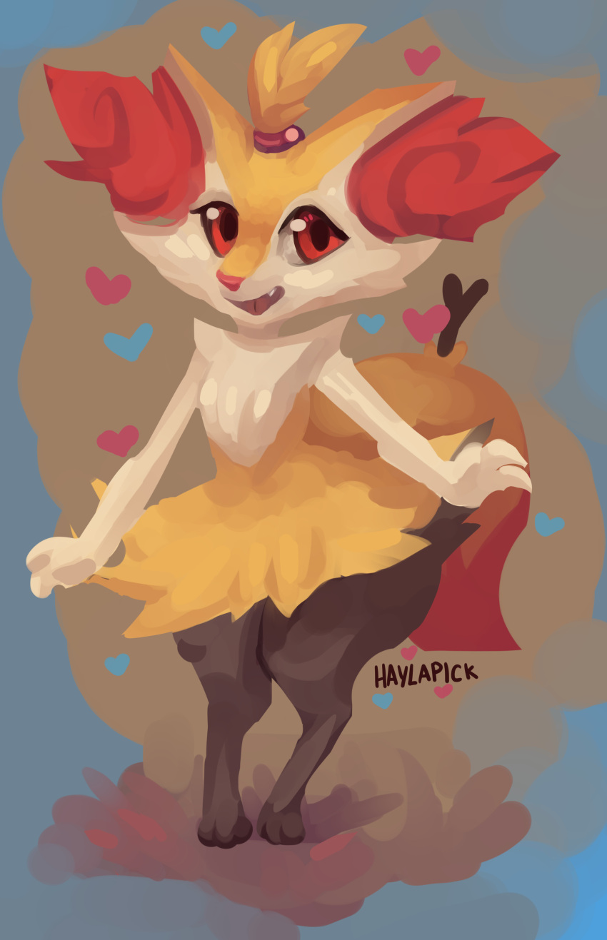 absurd_res ambiguous_gender anthro braixen digital_media_(artwork) haylapick hi_res nintendo painting pok&eacute;mon pok&eacute;mon_(species) solo video_games