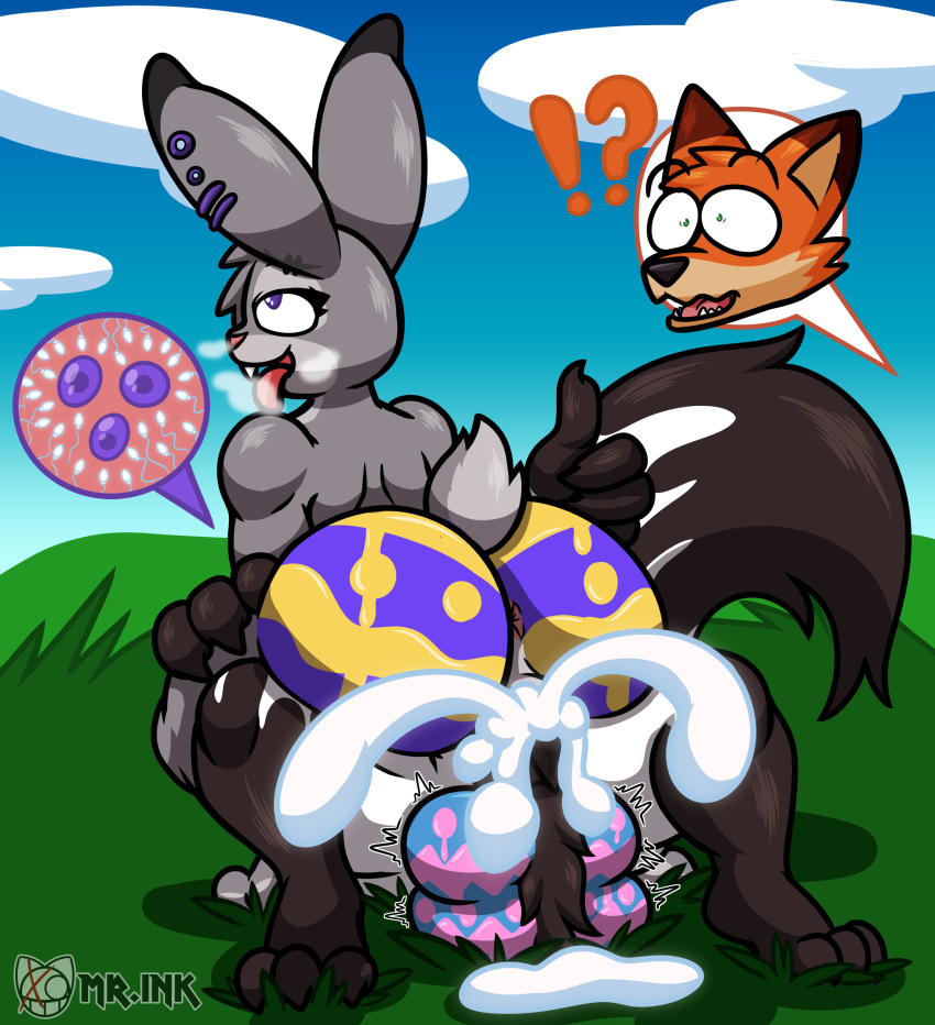 4_balls absurd_res alien anthro balls big_balls big_butt big_penis bodily_fluids bodypaint butt candy canid canine cowgirl_position cuckold cum cum_in_pussy cum_inside dessert digital_drawing_(artwork) digital_media_(artwork) disney duo easter easter_egg edwin_inculous_(character) egg erection felid feline felis female female_on_top female_penetrated food food_creature fox from_front_position fur genital_fluids genitals grey_body grey_fur hair hi_res holidays humanoid_genitalia humanoid_penis hybrid impregnation judy_hopps lagomorph leporid living_candy male male/female male_on_bottom male_penetrating mammal mr.ink_(artist) multi_balls multi_genitalia nick_wilde nude off_screen_character on_bottom on_top open_mouth oreo outside ovum paint penetration penis piercing pussy rabbit red_fox sex shocked shocked_face simple_background smile sperm_cell thick_thighs tongue tongue_out umbrian_(species) vaginal vaginal_penetration wide_hips zootopia