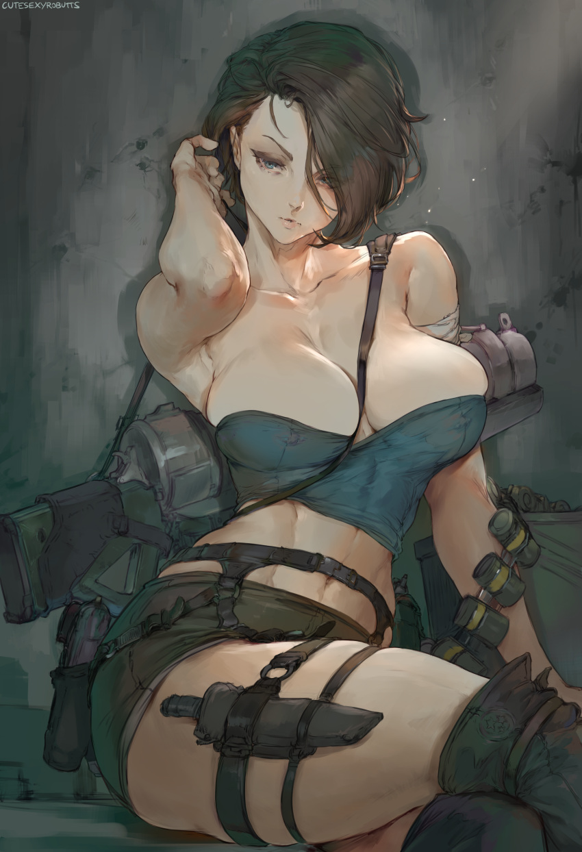 cleavage erect_nipples jill_valentine possible_duplicate resident_evil robutts