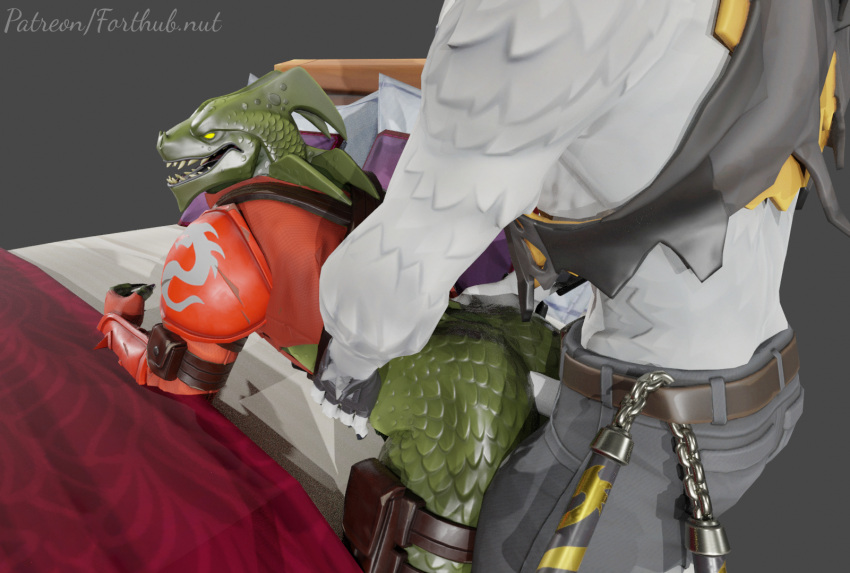 3d_(artwork) animal_genitalia anthro balls butt canid canine canis claws clothed clothing digital_media_(artwork) dire_(fortnite) dragon duo epic_games erection forthub.nut fortnite genitals hi_res hybrid_(fortnite) male male/male male_penetrated male_penetrating male_penetrating_male mammal muscular penetration penis reptile scalie sex simple_background smile video_games were werecanid werecanine werewolf wolf