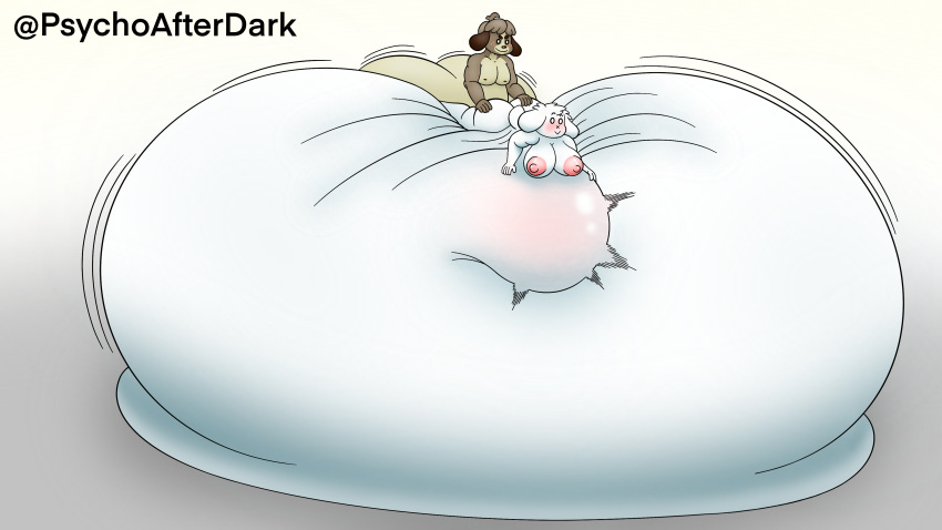 16:9 4k abdominal_bulge absurd_res animal_crossing anthro areola balls big_areola big_balls big_breasts big_butt big_penis blush bodily_fluids breasts butt canid canine canis cave_story chubby_female chubby_male cum cum_inflation cum_inside digby_(animal_crossing) domestic_dog duo excessive_cum female genital_fluids genitals hi_res huge_balls huge_breasts huge_butt huge_nipples huge_penis hyper hyper_balls hyper_cum hyper_genitalia hyper_penis inflation lagomorph male male/female mammal mimiga nintendo nipples penis psychoticwalrus shih_tzu simple_background slightly_chubby sue_sakamoto toy_dog video_games widescreen
