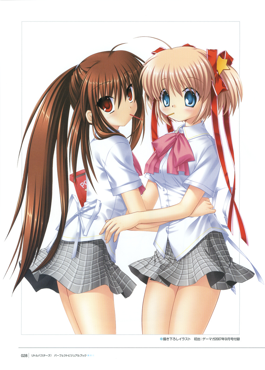 hinoue_itaru kamikita_komari key little_busters! na-ga natsume_rin seifuku