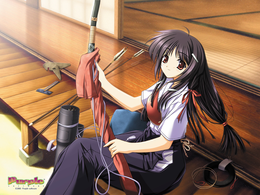 ariga_mikoto japanese_clothes natsuiro_komachi purple_software tsukimori_hiro wallpaper