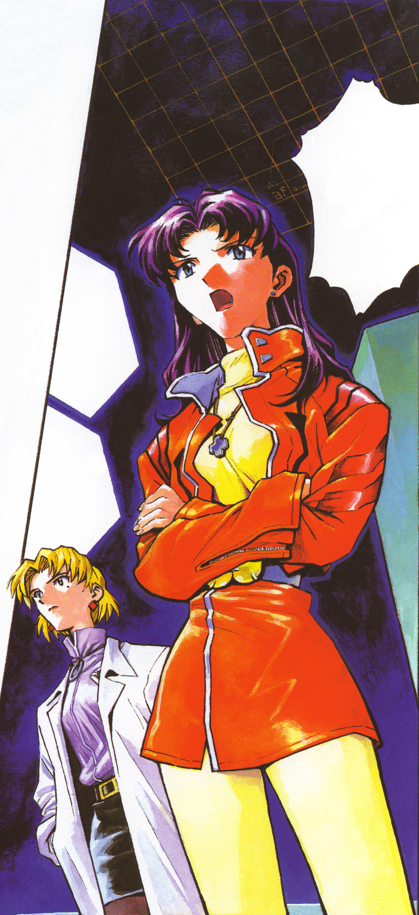 akagi_ritsuko katsuragi_misato neon_genesis_evangelion tagme