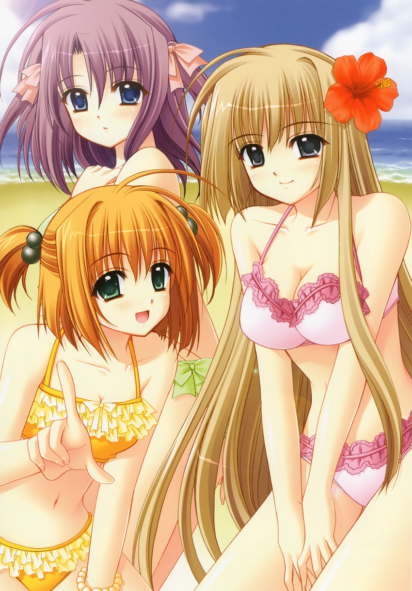 bikini eclair_(ne_pon_rai_pon) madeleine maron_(ne_pon_rai_pon) ne_pon_rai_pon nishimata_aoi swimsuits